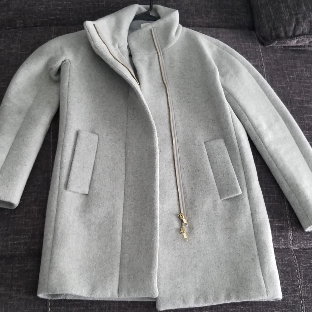 Jcrew wool jacket light grey